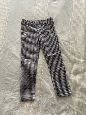 Carter's Black and White Houndstooth Leggings with Faux-Zip Pockets